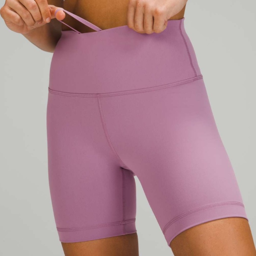 lululemon athletica Mauve Pink High-Rise Bike Shorts - Picture 3 of 8